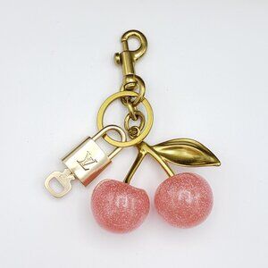 Authentic Louis Vuitton Lock & Key with Unbranded Apple Charm, Keychain